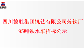 开元体育(中国)有限公司官网炼铁厂95吨铁水车招标公示